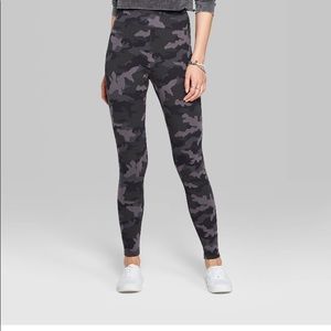Black and Gray Camo Leggings.